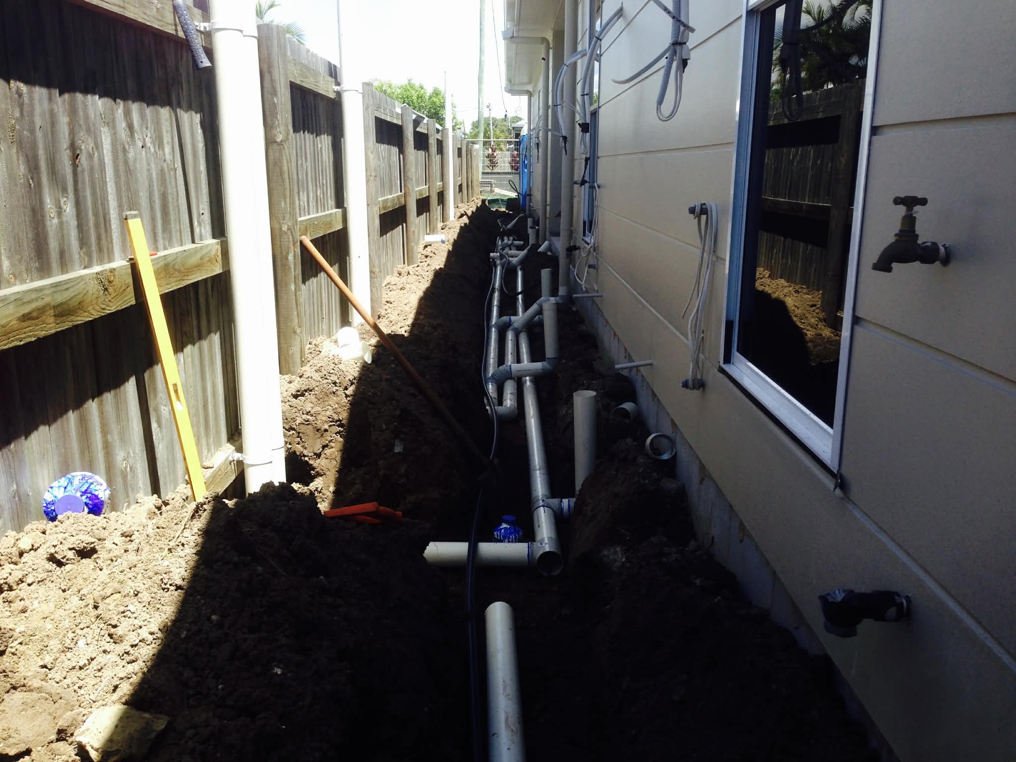 Pipe laying and underground pipework